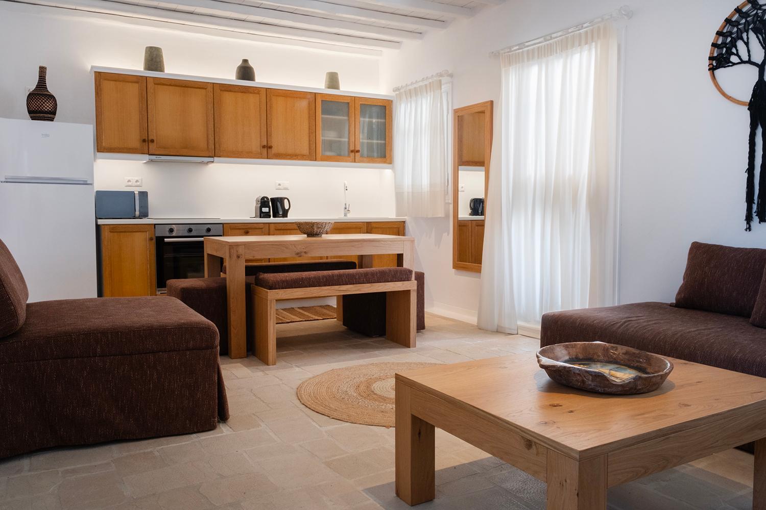 Mykonian Style W Shared Pool Houses & Nighttime Security Guard Ornos  Bagian luar foto