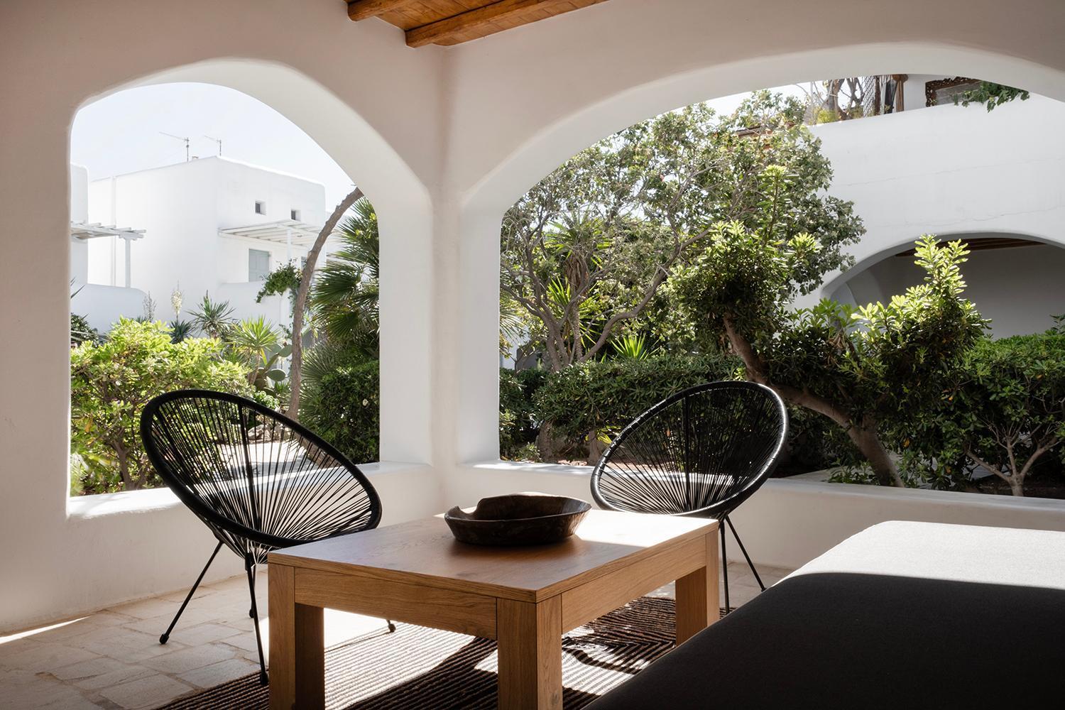 Mykonian Style W Shared Pool Houses & Nighttime Security Guard Ornos  Bagian luar foto