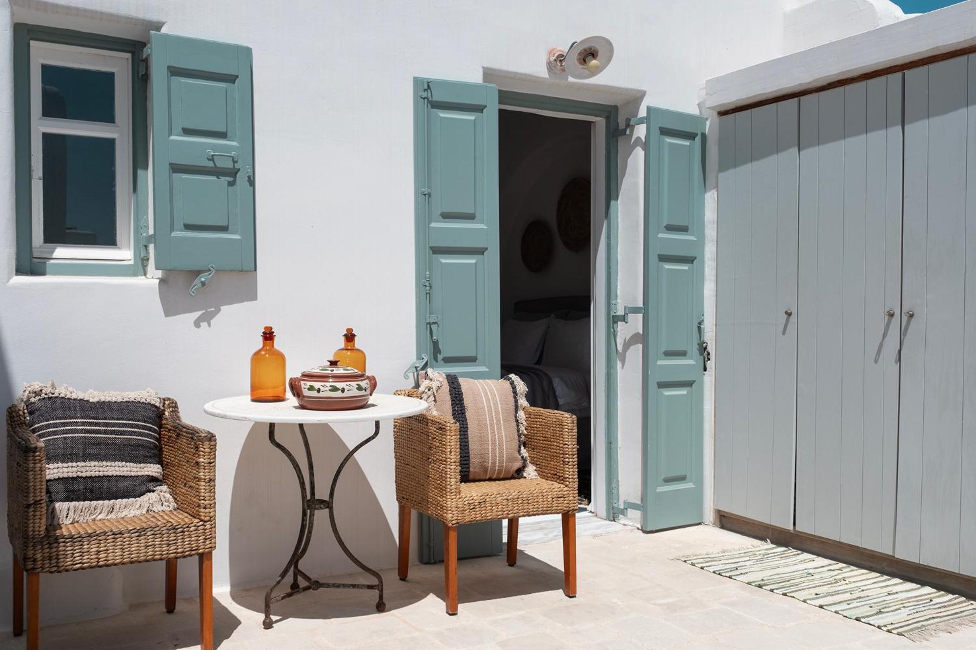 Mykonian Style W Shared Pool Houses & Nighttime Security Guard Ornos  Bagian luar foto
