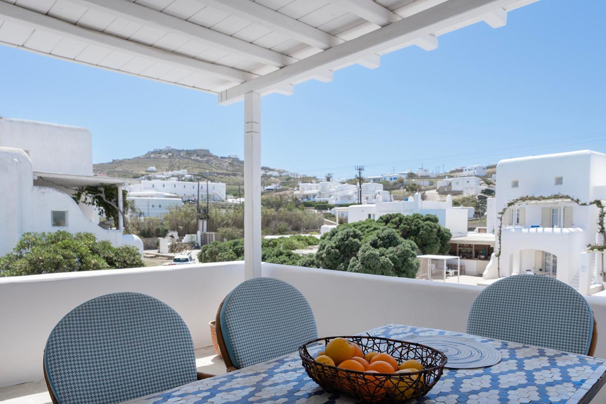 Mykonian Style W Shared Pool Houses & Nighttime Security Guard Ornos  Bagian luar foto