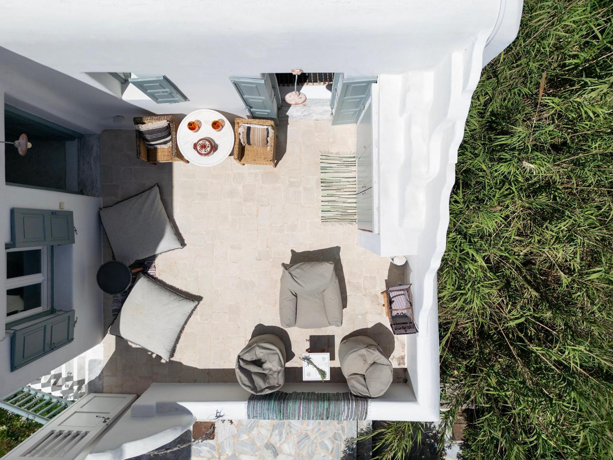 Mykonian Style W Shared Pool Houses & Nighttime Security Guard Ornos  Bagian luar foto